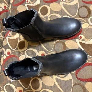 Brand new black ankle boots with sparkle around top of soles super cute